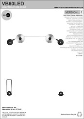 Omnimount VB60LED Manuel D'instructions