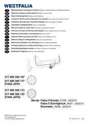 Westfalia Automotive Z1045 J0701 Notice De Montage Et D'utilisation