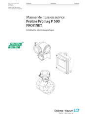 Endress+Hauser Proline Promag P 500 PROFINET Manuel De Mise En Service