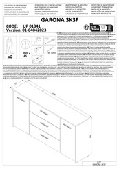 Forma Ideale GARONA 3K3F UP 01341 Instructions D'assemblage