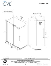 OVE SIERRA 48 Instructions De Montage