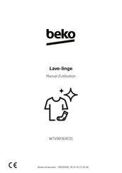 Beko WTV8836XC01 Manuel D'utilisation