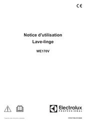 Electrolux Professional WE170V Notice D'utilisation