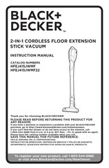 Black & Decker HFEJ415JWMF22 Manuel D'instructions