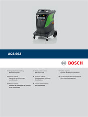 Bosch ACS 663 Notice Originale