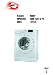 Indesit BWSE 61253 Mode D'emploi