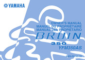 Yamaha YFM350AS Manuel Du Propriétaire
