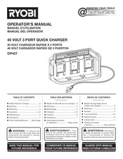 Ryobi OP407 Manuel D'utilisation