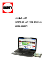 Acer Aspire 5735Z-343G25MN Guide Utilisateur