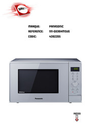 Panasonic NN-GD36HMSUG Mode D'emploi