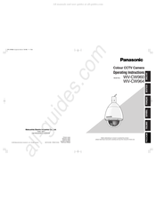 Panasonic WV-CW964 Instructions D'opération