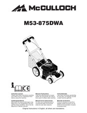 McCulloch M53-875DWA Manuel D'instructions