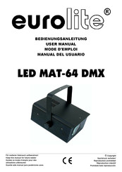 EuroLite LED MAT-64 DMX Mode D'emploi
