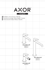 Hansgrohe Axor Citterio M 341201 Serie Instructions De Montage / Mode D'emploi / Garantie