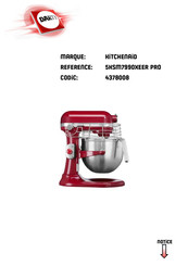 KitchenAid 5KSM7990 Instructions D'origine