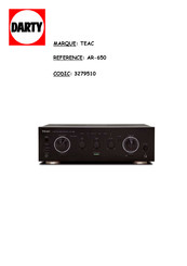 Teac 3279510 Manuel Du Propriétaire