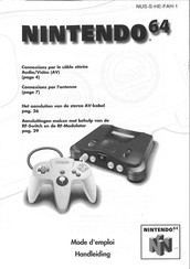Nintendo 64 Mode D'emploi