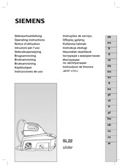 Siemens slider SL22 Notice D'utilisation