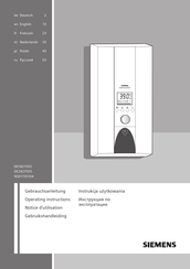 Siemens 9001155104 Notice D'utilisation