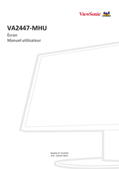 ViewSonic VA2447-MHU Manuel Utilisateur