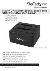 StarTech SATDOCK2U3GB Guide De L'utilisateur