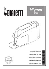 Bialetti Mignon CF91 Instructions D'emploi