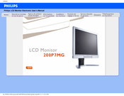 Philips 200P7MG Mode D'emploi