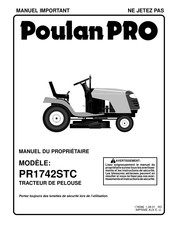 Poulan Pro PR1742STC Manuel Du Propriétaire