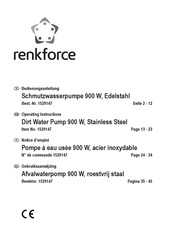 Renkforce 1529147 Notice D'emploi
