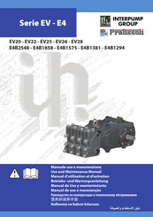 Interpump Group E4 Serie Manuel D'utilisation Et D'entretien