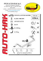 AUTO-HAK O56A Instructions De Montage