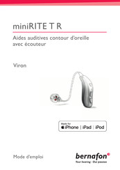 Bernafon VIRON 1 miniRITE T R Mode D'emploi