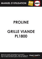 Proline PL1800 Manuel D'utilisation