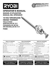 Ryobi P2680VNM Manuel D'utilisation