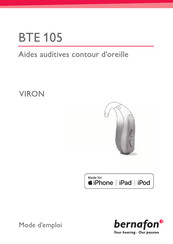 Bernafon BTE 105 Viron Mode D'emploi