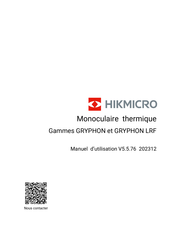 Hikmicro GRYPHON Manuel D'utilisation