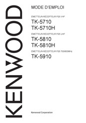 Kenwood TK-5810H Mode D'emploi