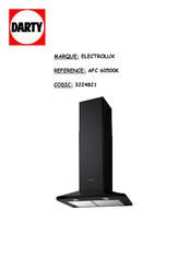 Electrolux AFC 60500K Notice D'utilisation