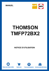 THOMSON TMFP72BX2 Notice D'utilisation