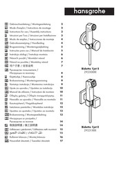 Hansgrohe Bidette 1jet S 29230 Serie Mode D'emploi / Instructions De Montage