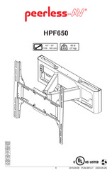 peerless-AV HPF650 Mode D'emploi