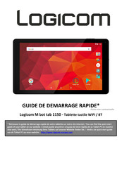 LOGICOM M bot tab 1150 Guide De Démarrage Rapide