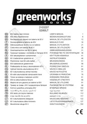 GreenWorks Tools GD60LT Manuel D'utilisation