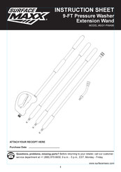 SurfaceMaxx SGY-PWA96 Feuille D'instructions