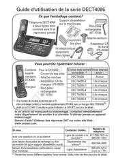 Uniden DECT4086-4 Guide D'utilisation