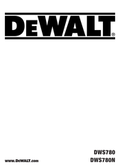DeWalt DWS780N Traduction De La Notice D'instructions Originale
