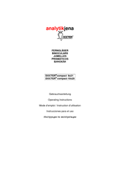 Analytik Jena DOCTER compact 8x21 Mode D'emploi