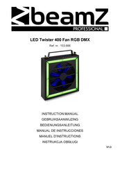 Beamz professional LED Twister 400 Fan RGB DMX Manuel D'instructions