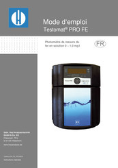 Heyl Testomat PRO FE Mode D'emploi