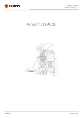 Kemppi Minarc T 223 ACDC Manuel D'utilisation